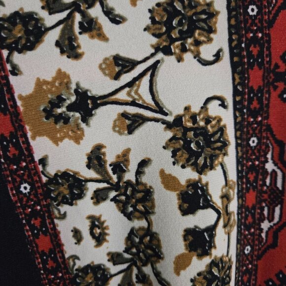 Show Me Your Mumu Tyler Tunic Dress Patchwork Autumnal Long Sleeve Size S - Picture 7 of 11